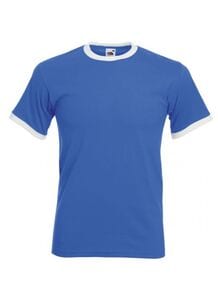 Fruit of the Loom SC245 - Ringer T (61-168-0) Royal Blue/White