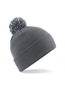 Beechfield BF450 - Snowstar beanie Graphite Grey/Light Grey