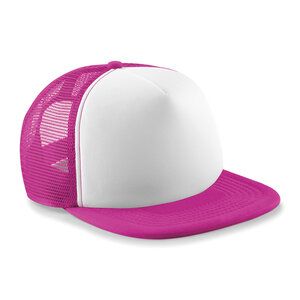 Beechfield BF64B - Junior Vintage Snapback Trucker Fuchsia/white