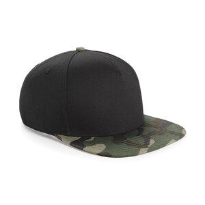 Beechfield BF691 - Camo snapback Black/Jungle Camo