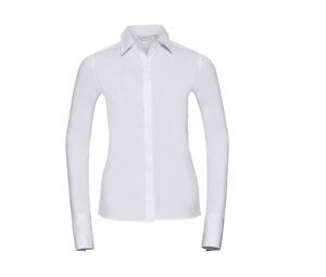 Russell Collection JZ60F - Lycra® Stretch Ladies Shirt White