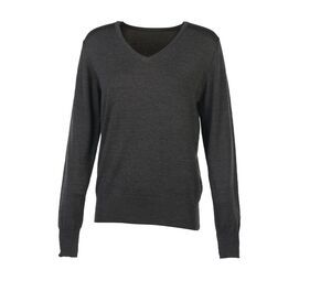 Pen Duick PK451 - Ladies V Neck Dark Grey