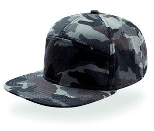 Atlantis AT055 - 7-panel cap with flat visor Camouflage Grey