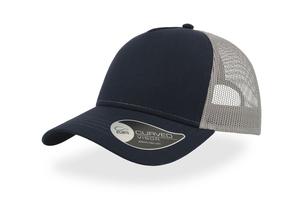 Atlantis AT085 - 5 Panel Cotton Trucker Cap Navy / Grey