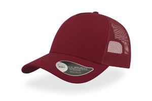 Atlantis AT085 - 5 Panel Cotton Trucker Cap Burgundy/ Burgundy