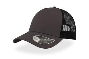 Atlantis AT085 - 5 Panel Cotton Trucker Cap Dark Grey / Black