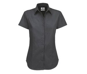 B&C BC718 - Sharp short sleeve /women Dark Grey