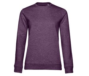 B&C BCW02W - Women's Round Neck Sweatshirt # woman Heather Purple