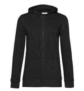 B&C BCW36B - Women's Organic Zipped Hoodie Black Pure