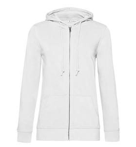 B&C BCW36B - Women's Organic Zipped Hoodie White