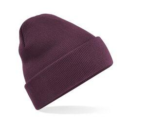 Beechfield BF045 - Beanie with Flap Plum