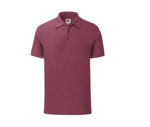 FRUIT OF THE LOOM SC3044 - ICONIC Polo Shirt Heather Burgundy