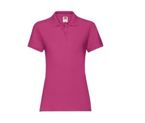 Fruit of the Loom SC386 - Women's Cotton Polo Shirt Fuchsia