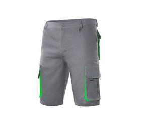 VELILLA V3007 - BERMUDAS MULTIPOCHES BICOLORE Grey/ Lime