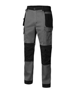 VELILLA V3019S - TWO-TONE CANVAS STRETCH PANTS Grey / Black