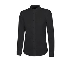 VELILLA V5015S - WOMEN'S SHIRT WITH MAO COLLAR Black