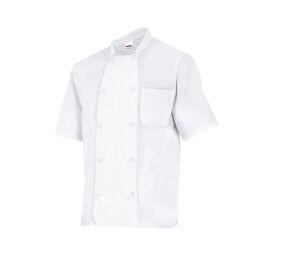 VELILLA VL432 - SHORT-SLEEVED CHEF'S JACKET White