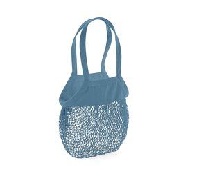 Westford mill WM150 - Organic cotton mesh bag Airforce Blue