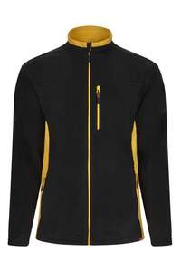 Velilla 201504 - TWO-TONE FLEECE JACKET Black/Yellow