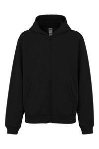 Mukua SF270K - KIDS ZIPPED HOOD SWEATSHIRT Black